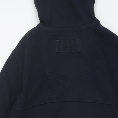 Fat Face Mens Blue Cotton Full Zip Hoodie Size XS