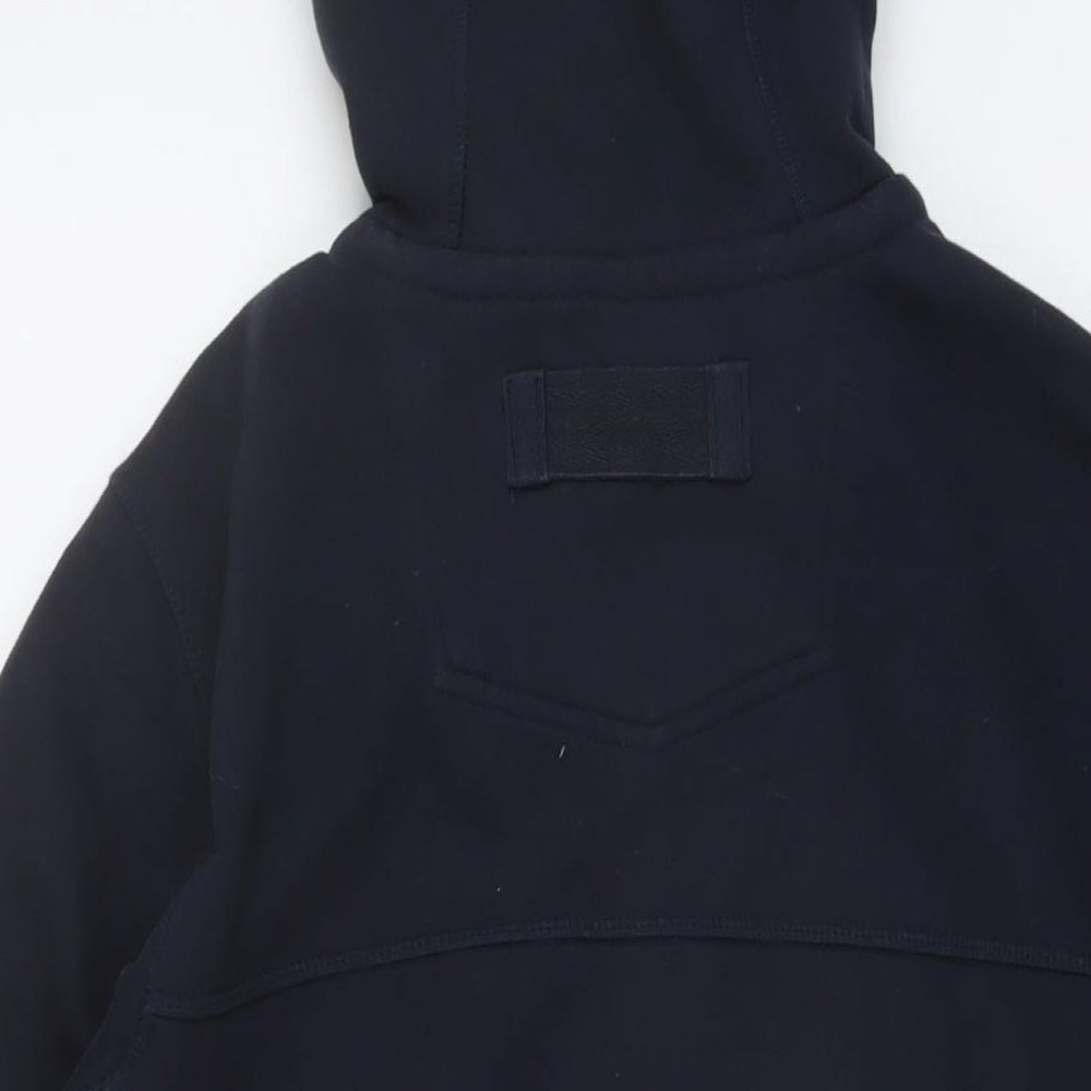 Fat Face Mens Blue Cotton Full Zip Hoodie Size XS