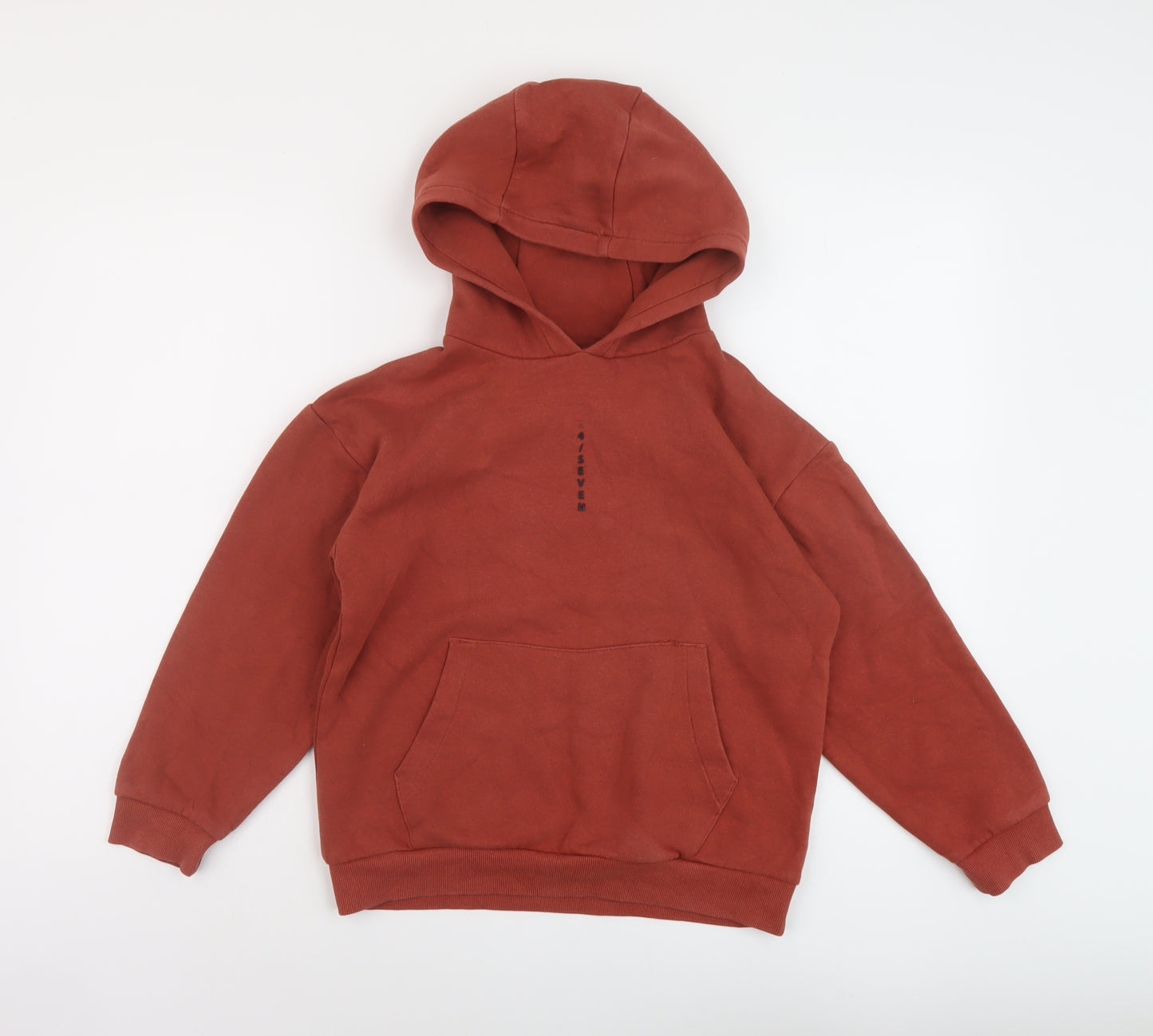 NEXT Boys Brown Cotton Pullover Hoodie Size 9 Years Pullover