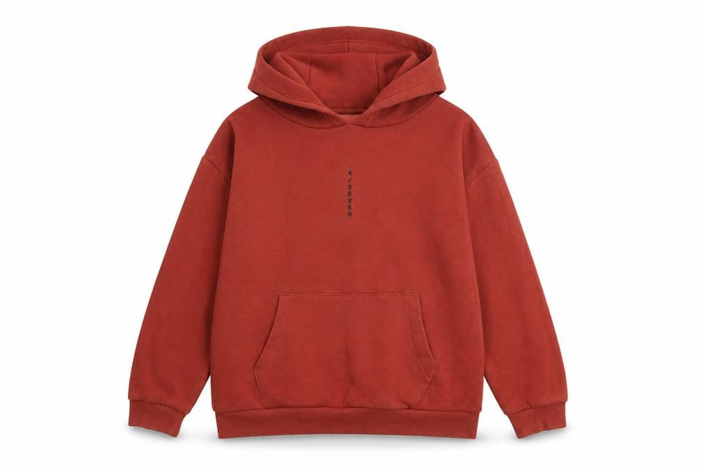 Front view of Next boys’ brown cotton pullover hoodie, size 9, years pullover