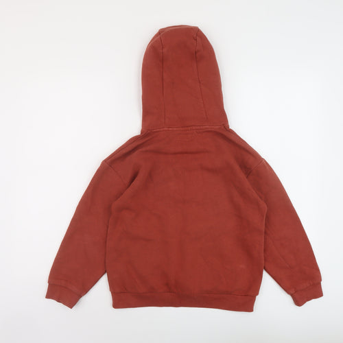 NEXT Boys Brown Cotton Pullover Hoodie Size 9 Years Pullover