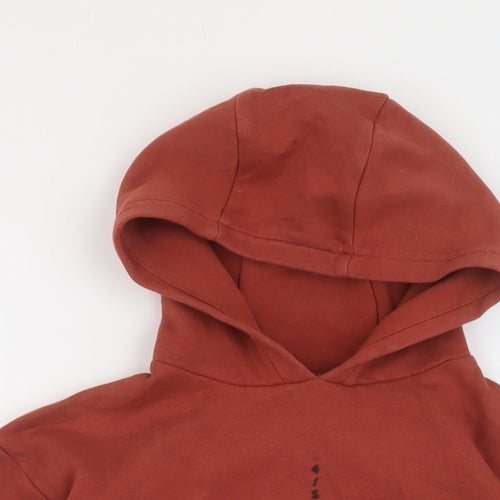 NEXT Boys Brown Cotton Pullover Hoodie Size 9 Years Pullover