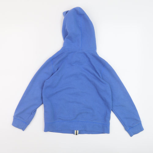 Converse Boys Blue Cotton Full Zip Hoodie Size 6-7 Years Zip