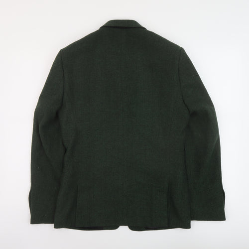 ASOS Mens Green Acrylic Jacket Suit Jacket Size 36 Regular