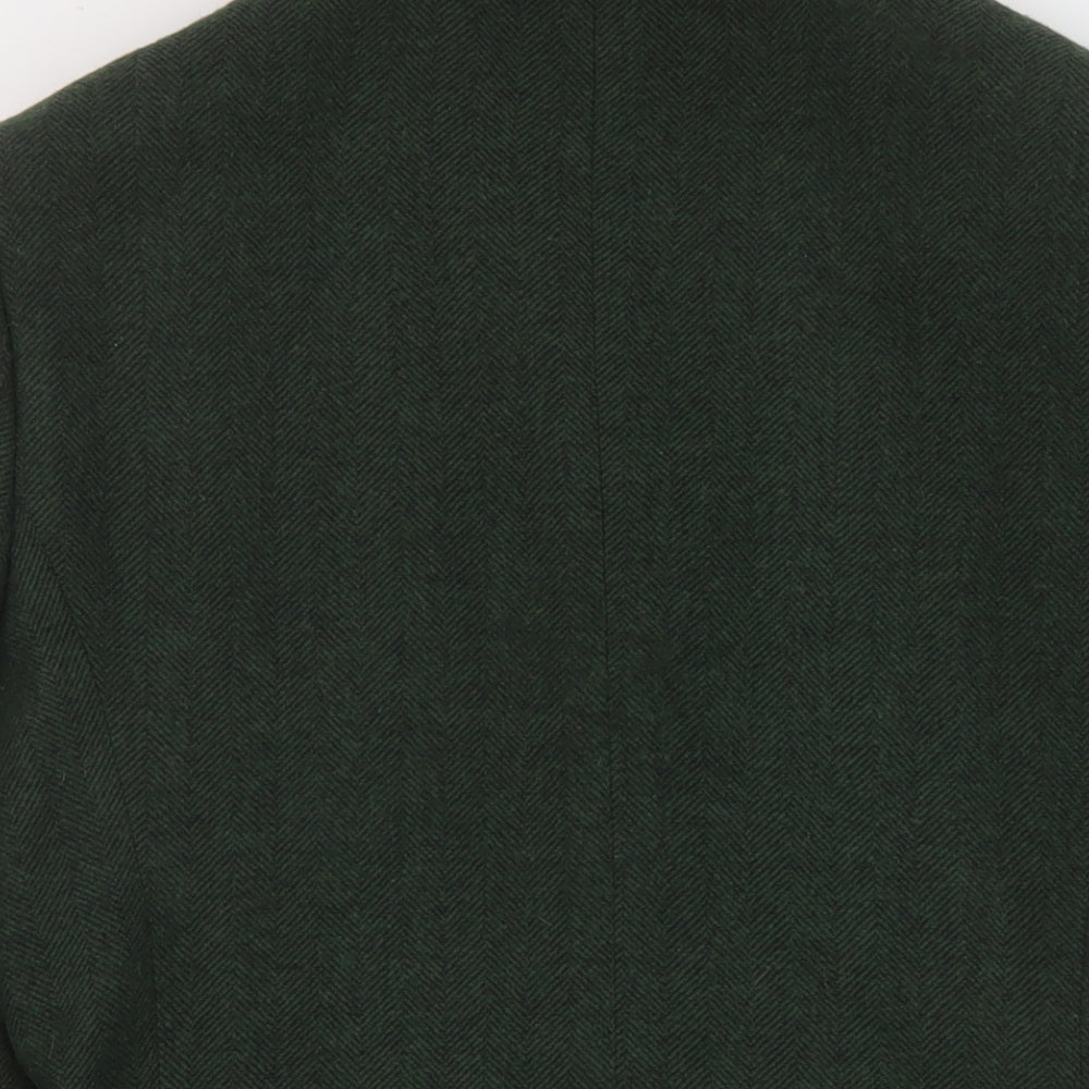 ASOS Mens Green Acrylic Jacket Suit Jacket Size 36 Regular