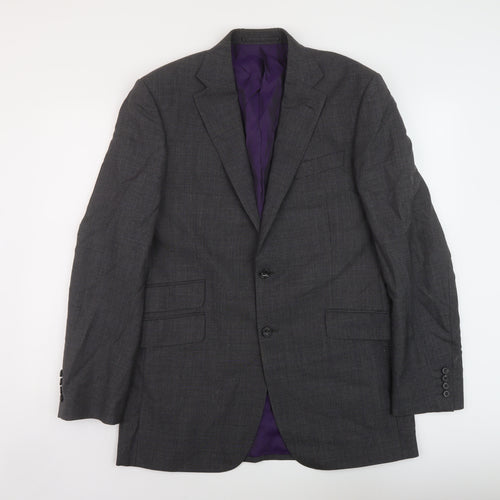 Marks and Spencer Mens Grey Wool Jacket Suit Jacket Size 40 Regular