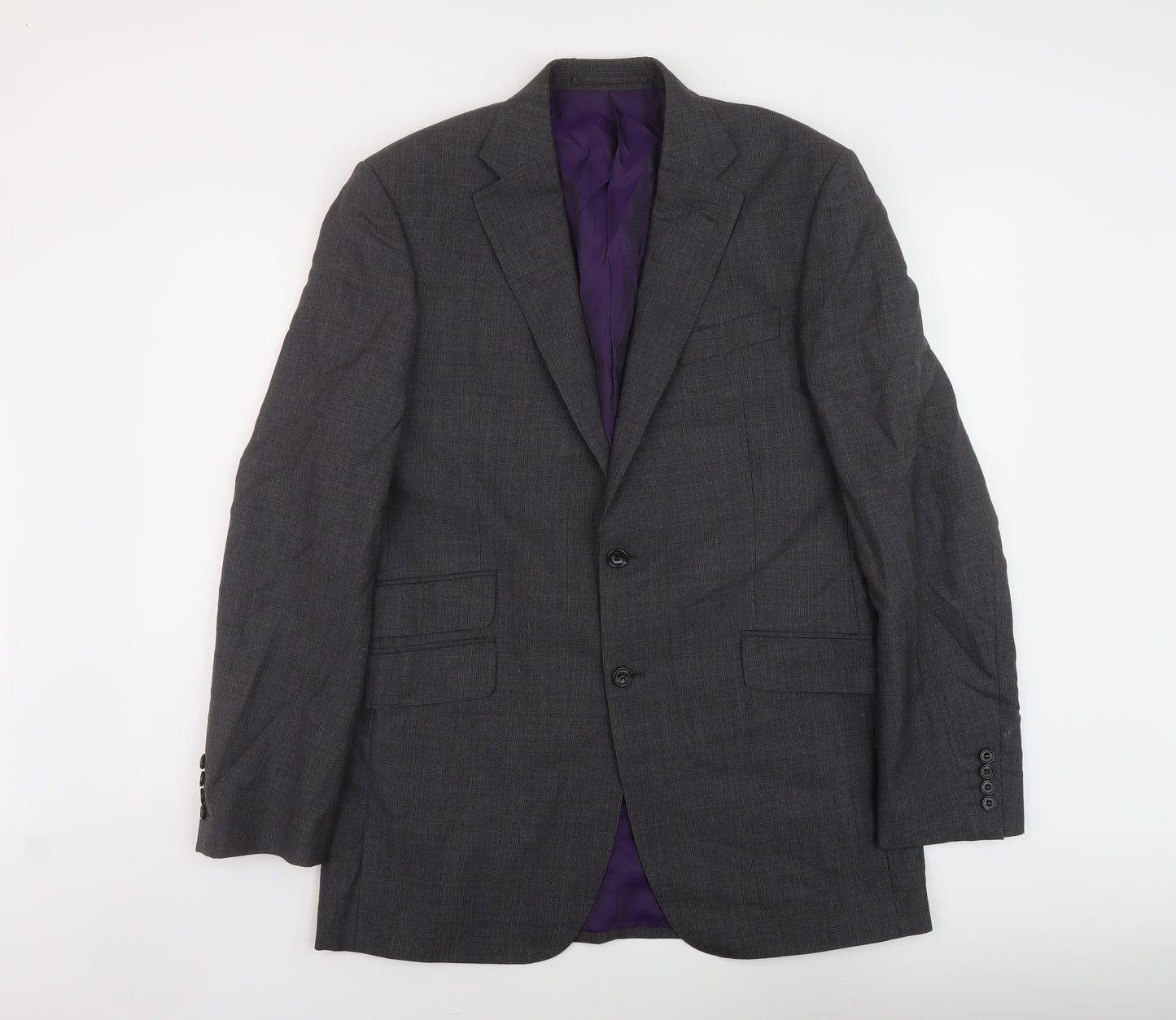 Marks and Spencer Mens Grey Wool Jacket Suit Jacket Size 40 Regular