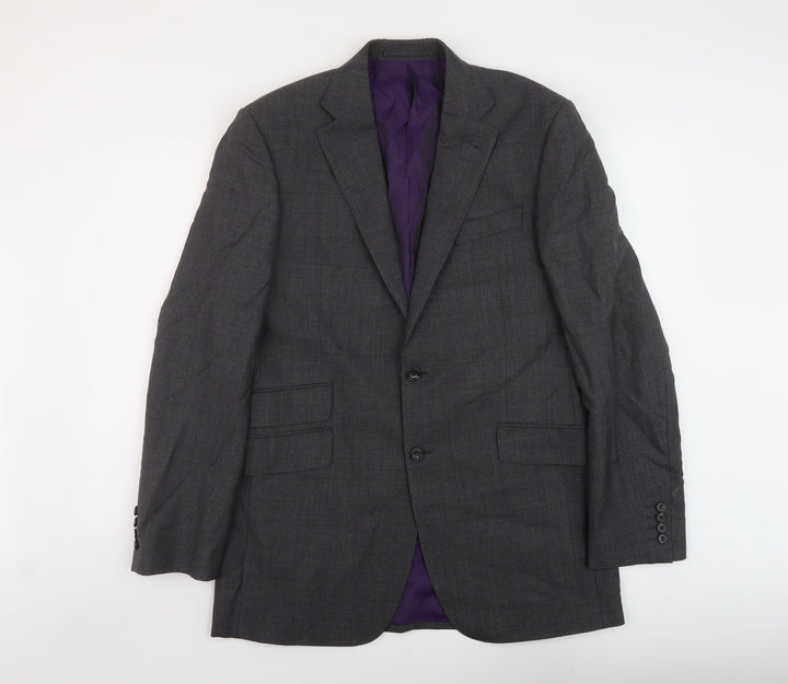 Marks and Spencer Mens Grey Wool Jacket Suit Jacket Size 40 Regular