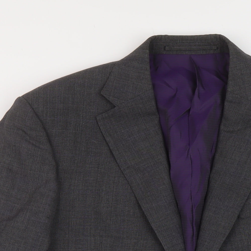 Marks and Spencer Mens Grey Wool Jacket Suit Jacket Size 40 Regular