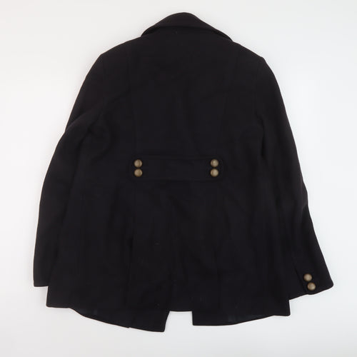 French Connection Womens Blue Overcoat Coat Size 12