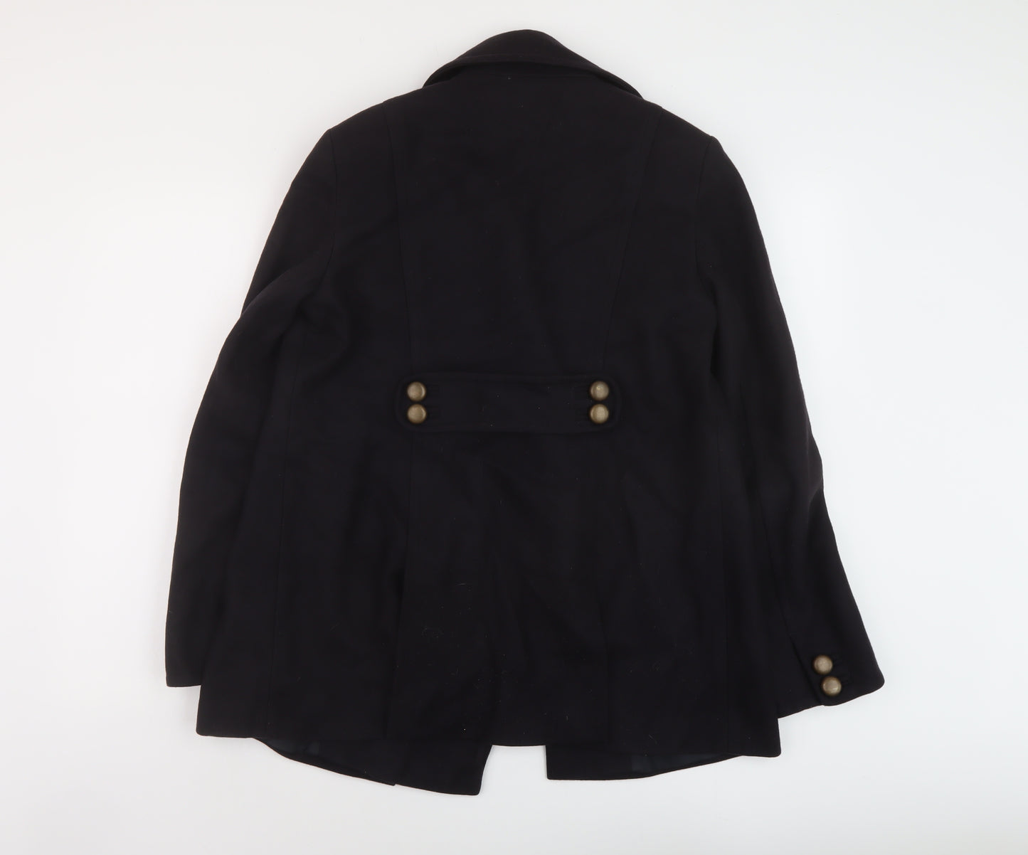 French Connection Womens Blue Overcoat Coat Size 12