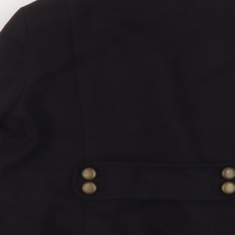 French Connection Womens Blue Overcoat Coat Size 12