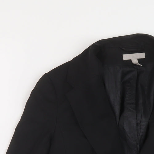 H&M Womens Black Jacket Size 8 Button
