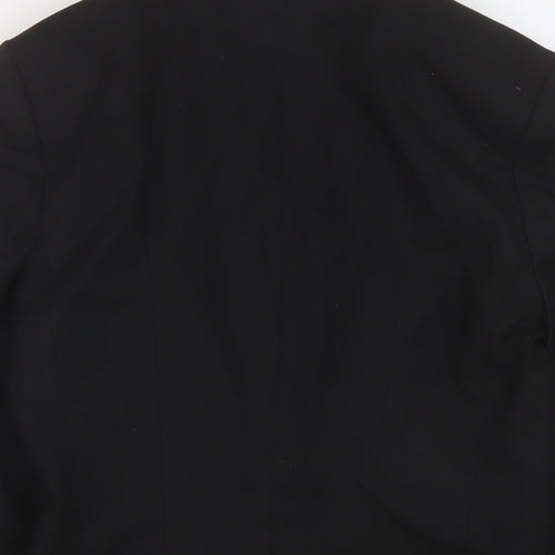 H&M Womens Black Jacket Size 8 Button