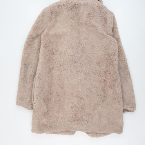 New Look Womens Pink Jacket Size 8 Snap