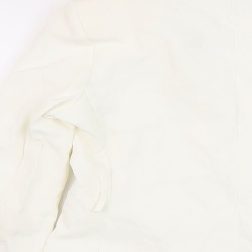 Boohoo Womens White Jacket Size 8 Button