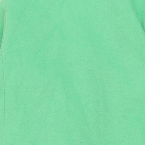 Marks and Spencer Womens Green Overcoat Coat Size 8 Button