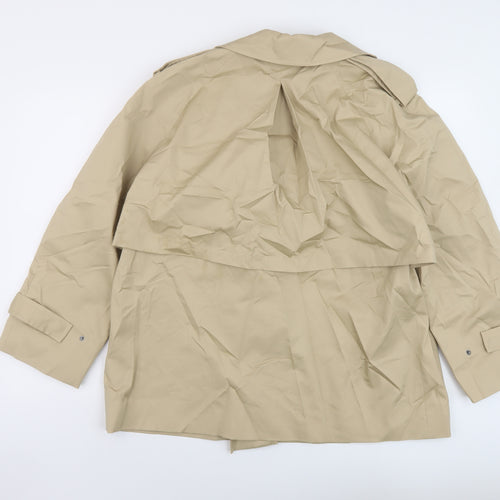 Marks and Spencer Womens Beige Jacket Size 16 Button