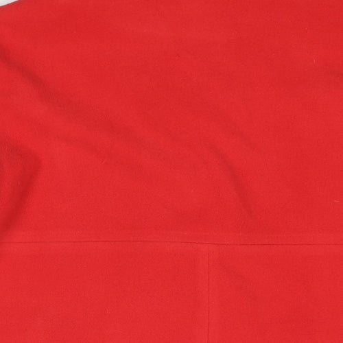 Jones New York Womens Red Pea Coat Coat Size S Button