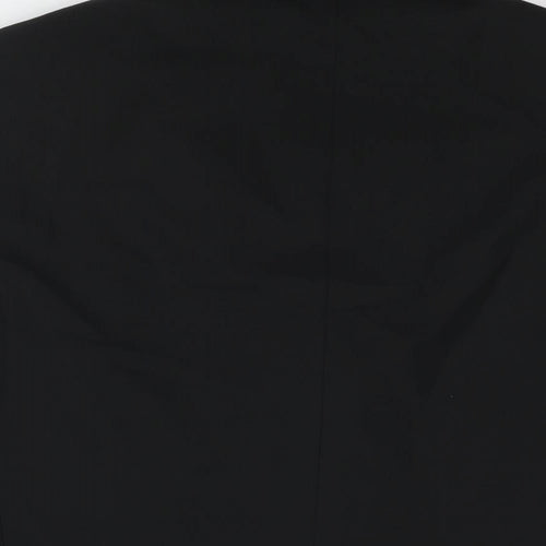 St Michael Mens Black Polyester Tuxedo Suit Jacket Size 40 Regular - Satin Lapel