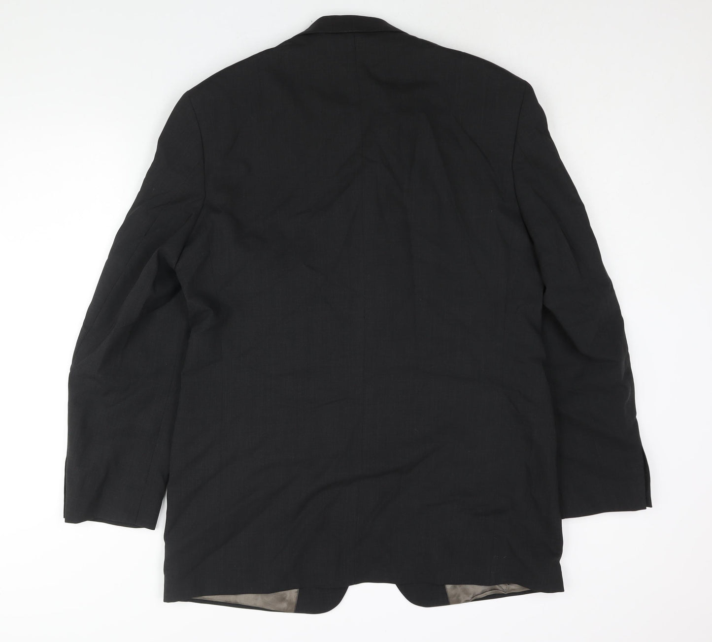 Marks and Spencer Mens Black Wool Jacket Suit Jacket Size 42 Regular
