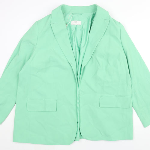 MArks and Womens Green Jacket Blazer Size 20