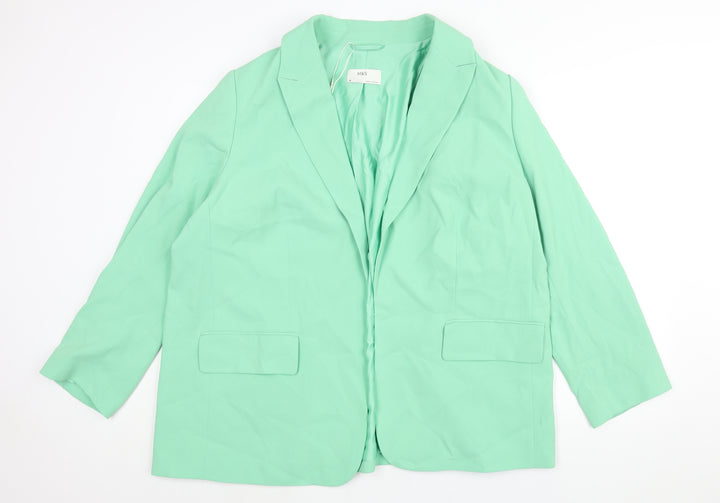 MArks and Womens Green Jacket Blazer Size 20