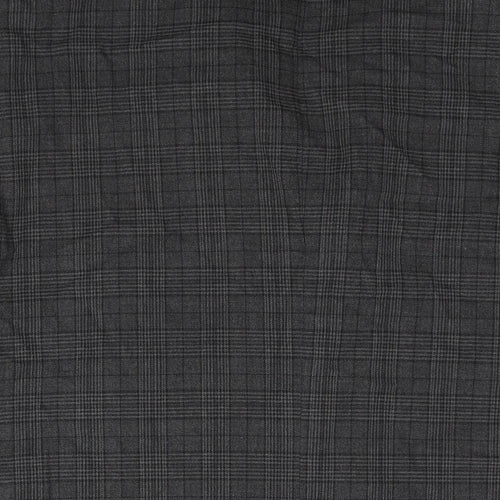 Marks and Spencer Mens Grey Check Polyester Jacket Suit Jacket Size 46 Regular - Unlined