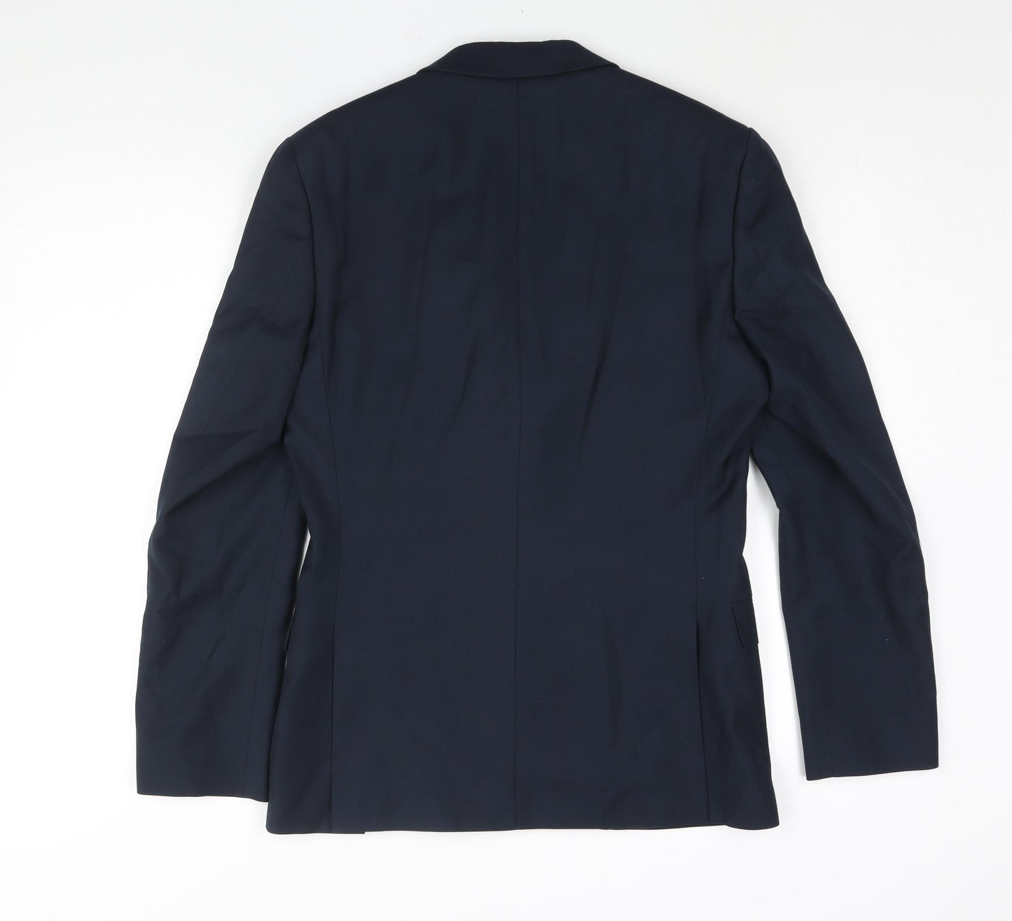Red Herring Mens Blue Polyester Jacket Suit Jacket Size 36 Regular