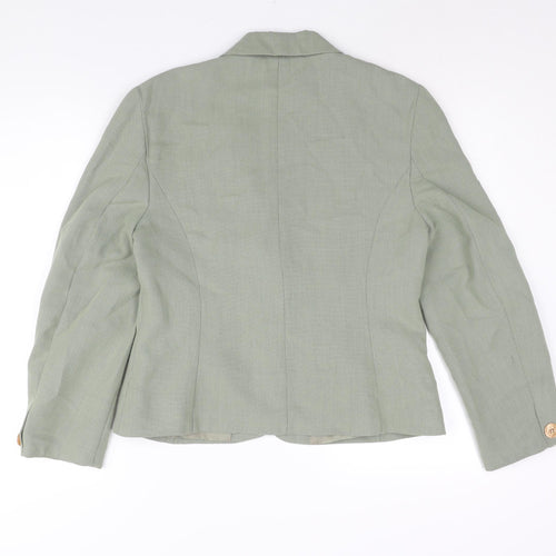 Etam Womens Green Jacket Blazer Size 14 Button
