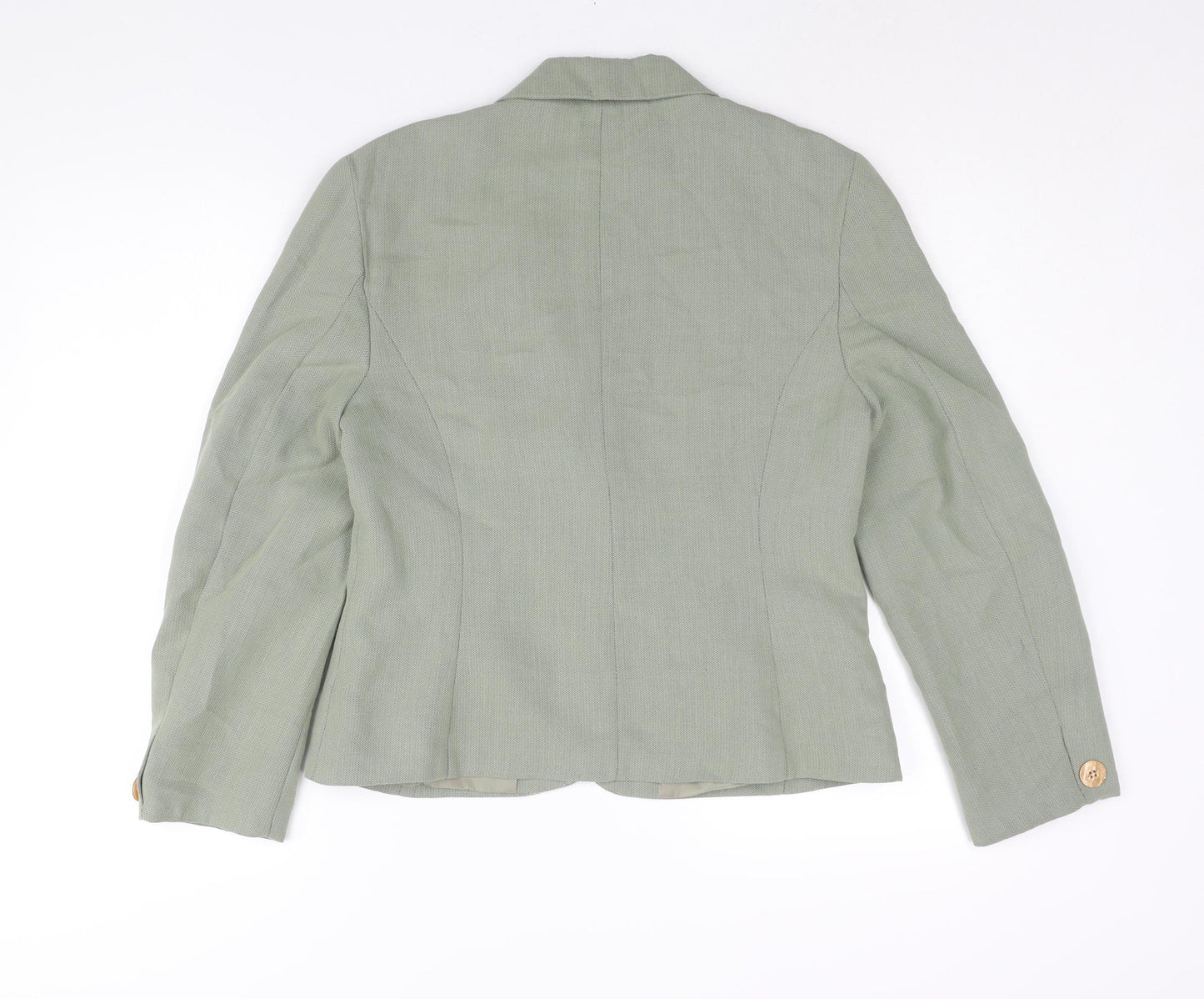 Etam Womens Green Jacket Blazer Size 14 Button
