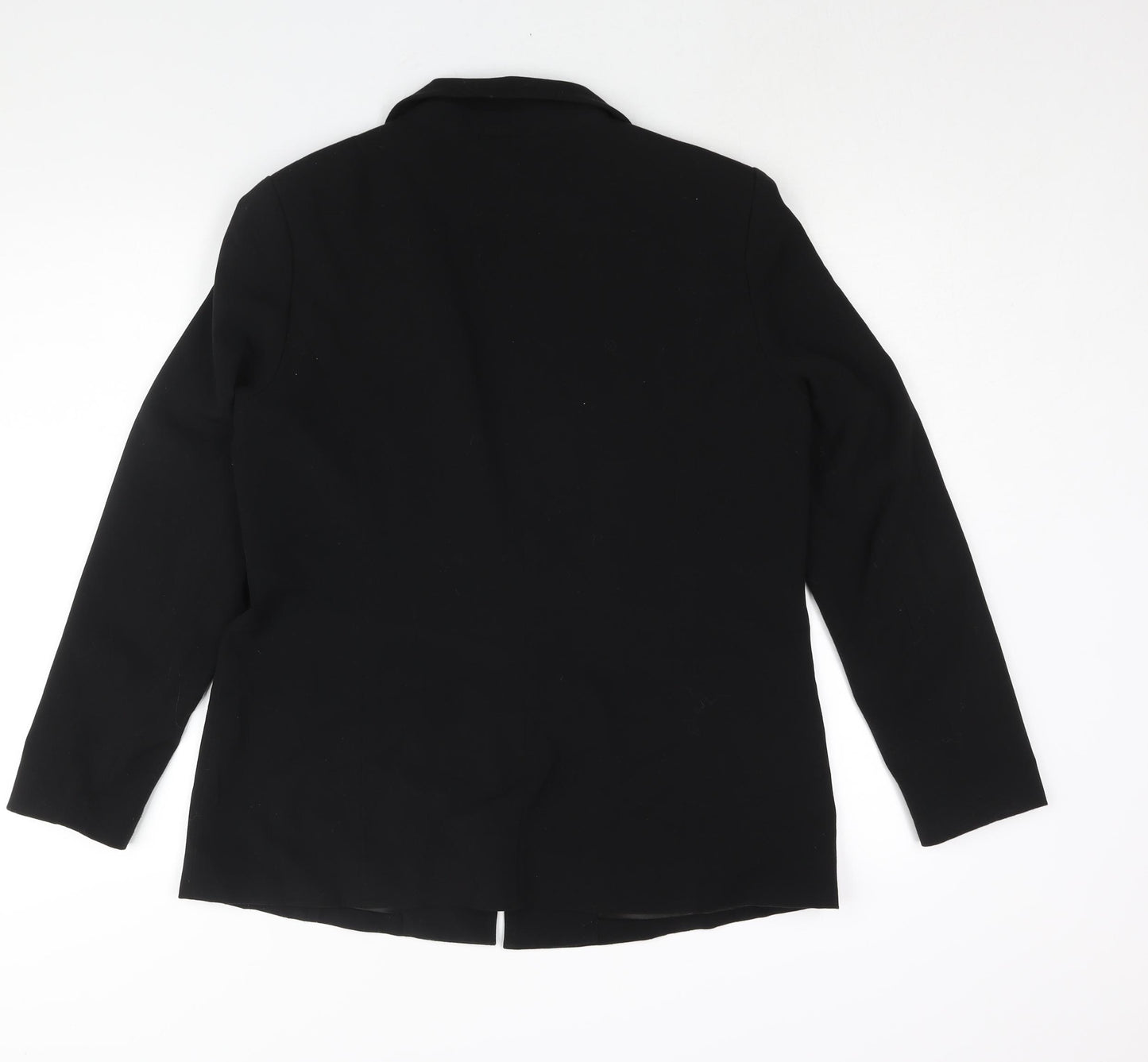 Hush Womens Black Polyester Jacket Suit Jacket Size 12