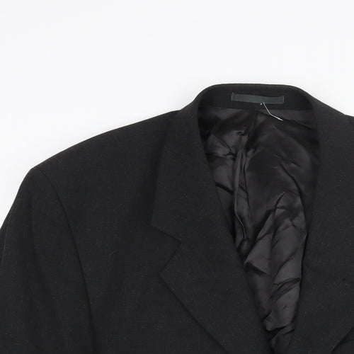 McNeil & Grant Mens Black Wool Jacket Suit Jacket Size 42 Regular