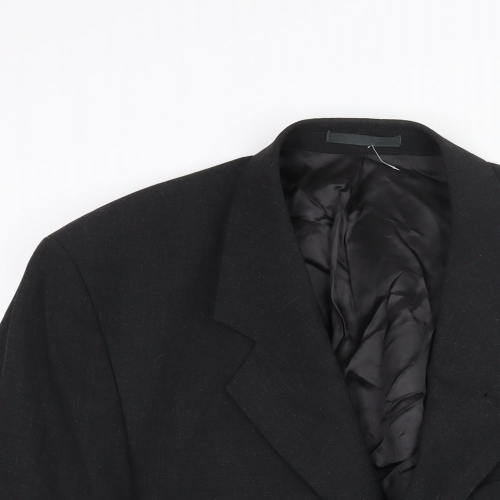 McNeil & Grant Mens Black Wool Jacket Suit Jacket Size 42 Regular