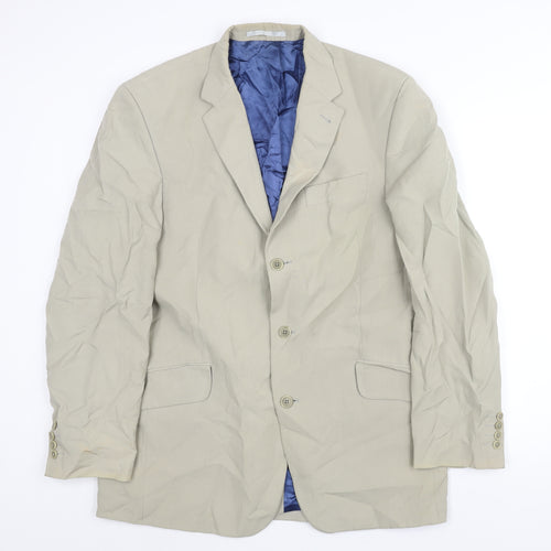 NEXT Mens Beige Lyocell Jacket Suit Jacket Size 42 Regular