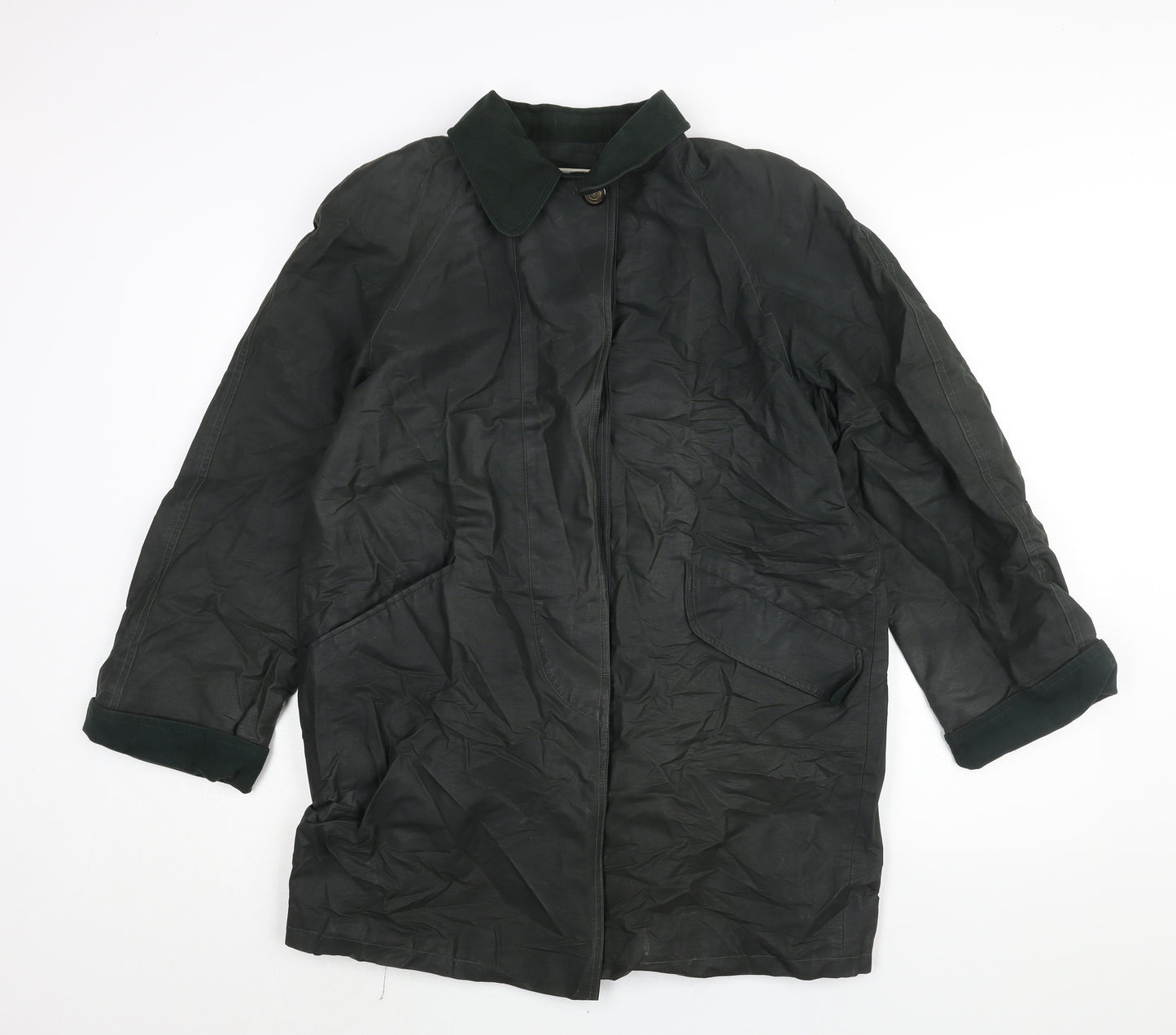 Grace Campbell Womens Green Jacket Size 10 Button - Wax