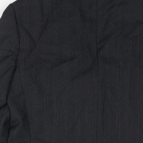 NEXT Mens Grey Striped Wool Jacket Suit Jacket Size 38 Regular