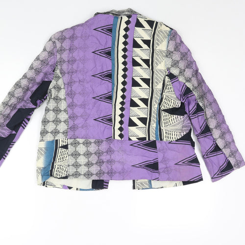 River Island Womens Multicoloured Geometric Kimono Jacket Size 12