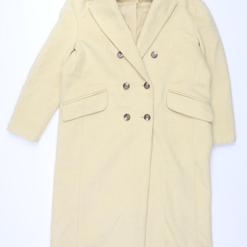 Albaray Womens Yellow Overcoat Coat Size 14 Button