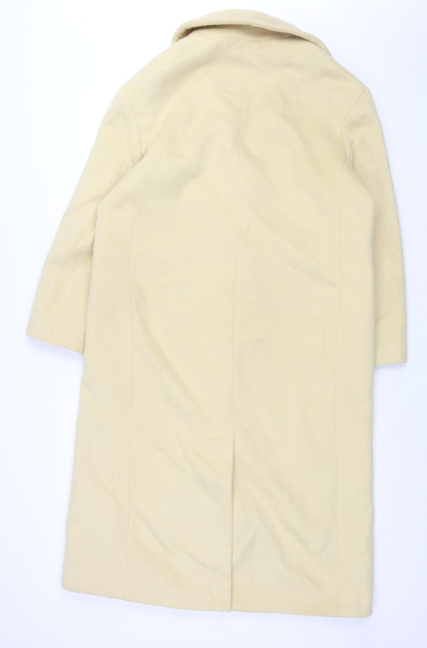 Albaray Womens Yellow Overcoat Coat Size 14 Button