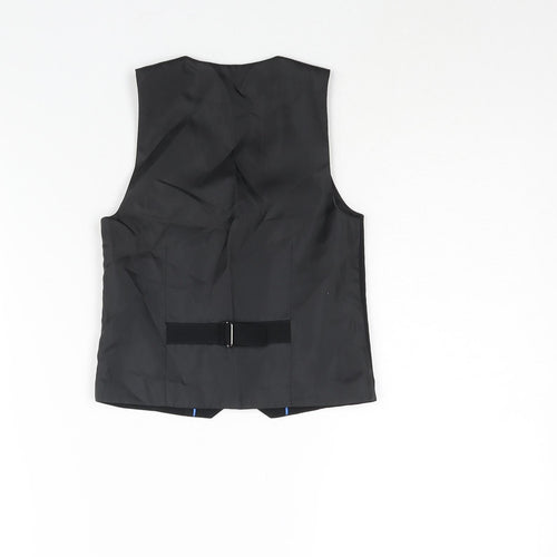NEXT Boys Black Jacket Waistcoat Size 5 Years Button