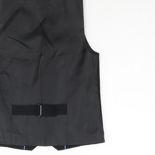 NEXT Boys Black Jacket Waistcoat Size 5 Years Button