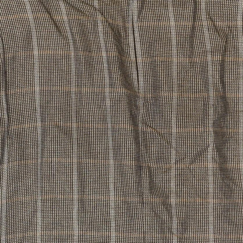 BARUTTI Mens Brown Check Wool Jacket Suit Jacket Size 44 Regular - Elbow Pads