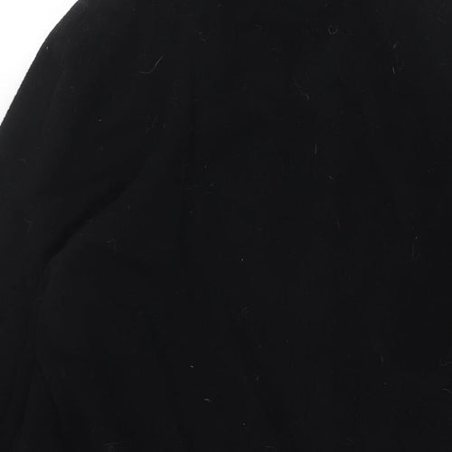 Precis Womens Black Overcoat Coat Size 12 Button