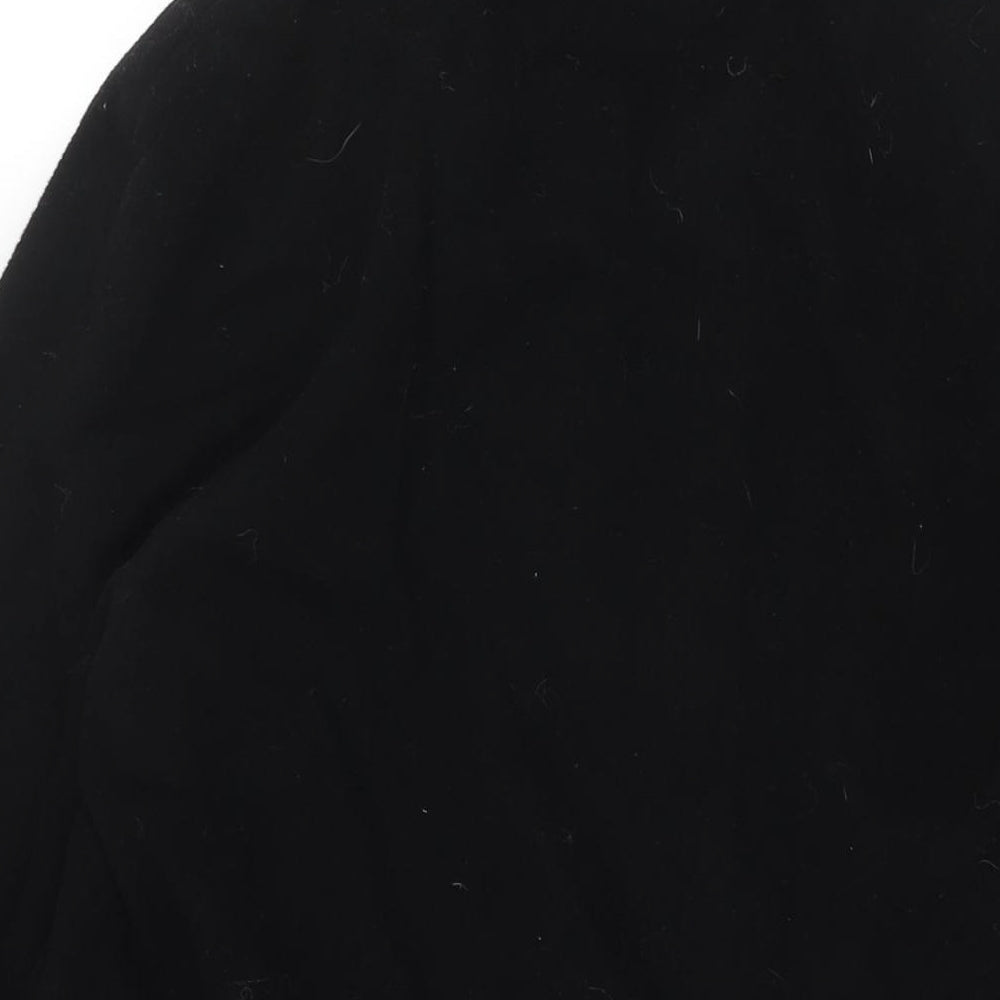 Precis Womens Black Overcoat Coat Size 12 Button
