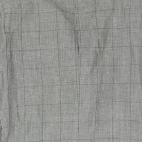 Boss Mens Grey Check Wool Jacket Suit Jacket Size 44 Regular