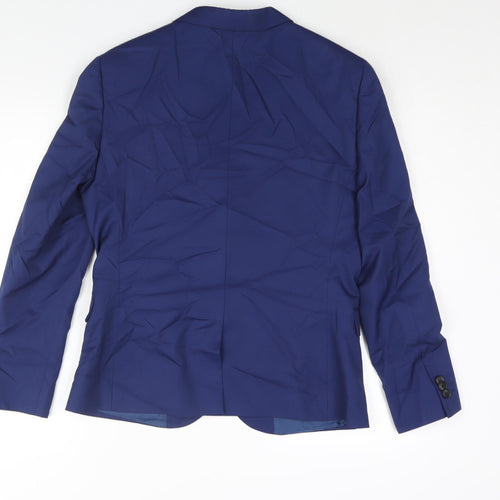 Marks and Spencer Mens Blue Polyester Jacket Suit Jacket Size 38 Regular