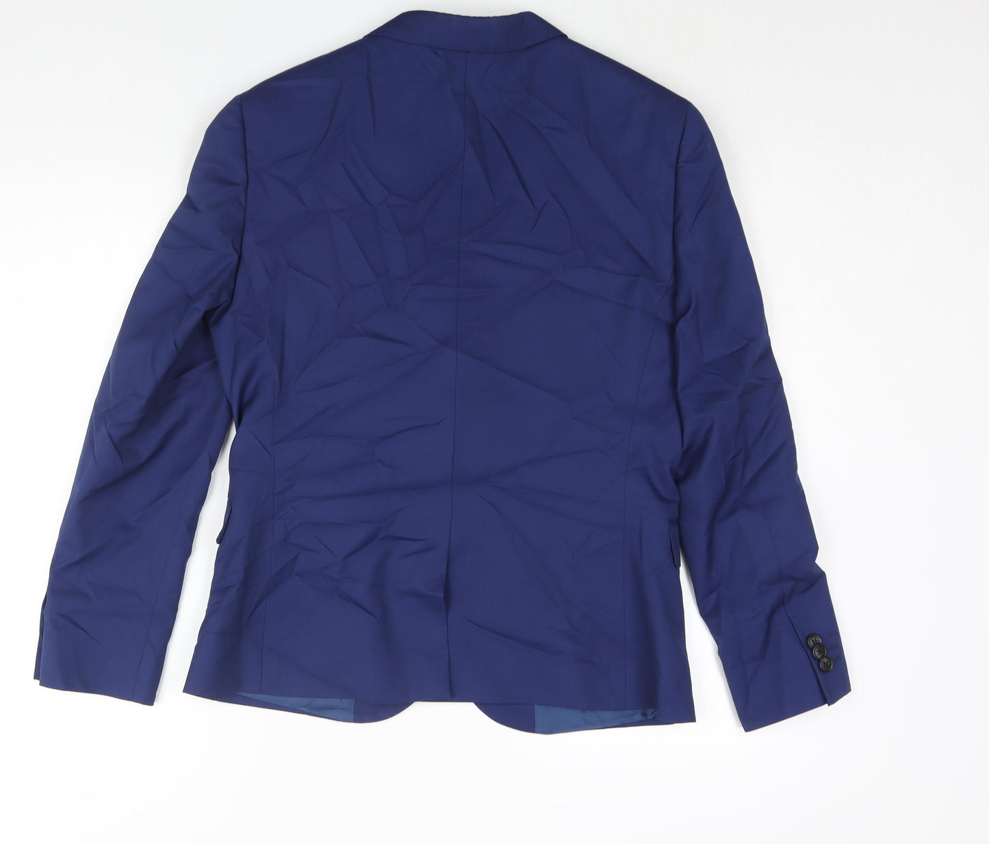 Marks and Spencer Mens Blue Polyester Jacket Suit Jacket Size 38 Regular