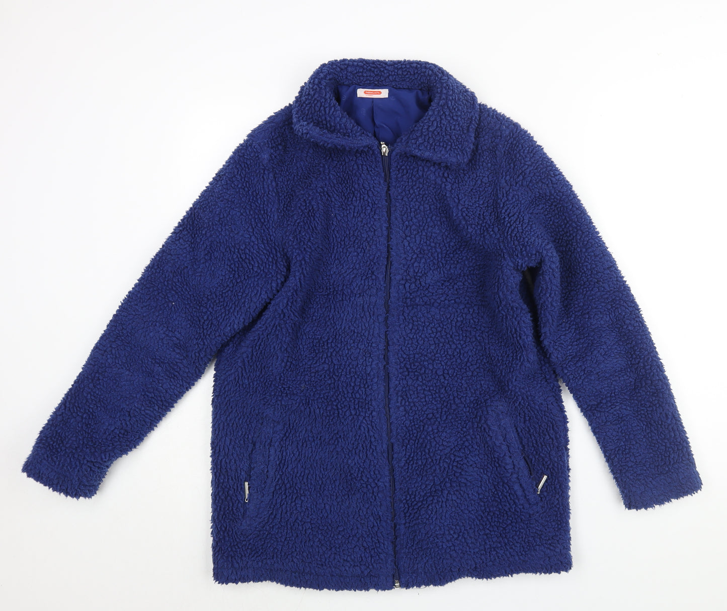 Damart Womens Blue Jacket Size 10 Zip - Size 10-12