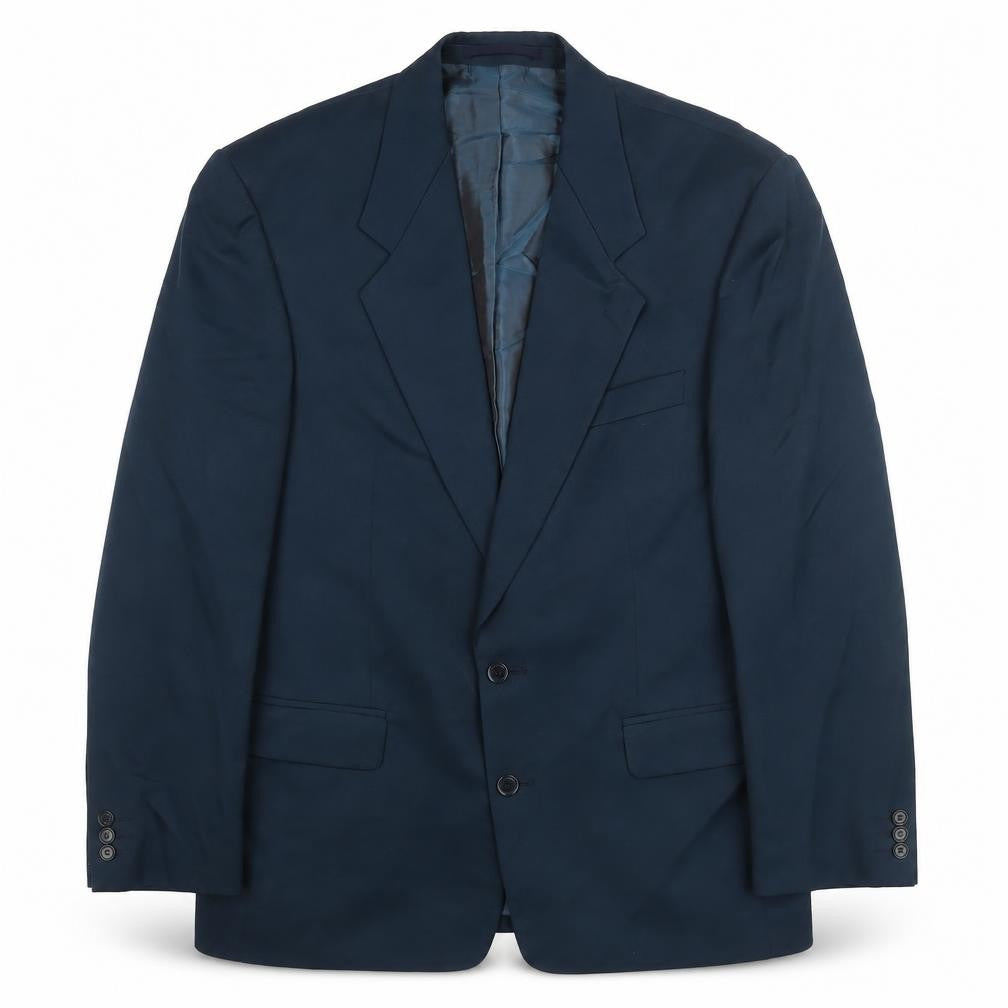 Front view of Remus Uomo men’s blue polyester jacket suit jacket, size 40, regular